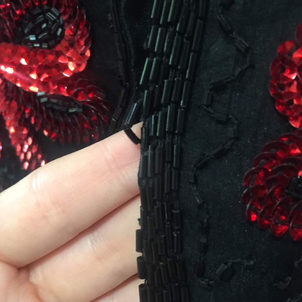 Laurence  Kazar Sequin  & Silk  Holiday Jacket - Picture 13 of 13